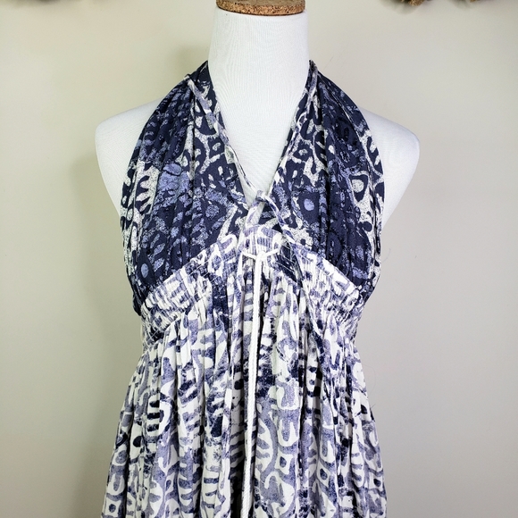 FREE PEOPLE NWOT Beach Day Swing Dress Blue XS - Picture 8 of 12